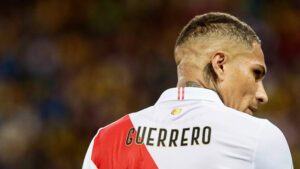 Paolo Guerrero na seleção do Peru, na Copa América 2019.