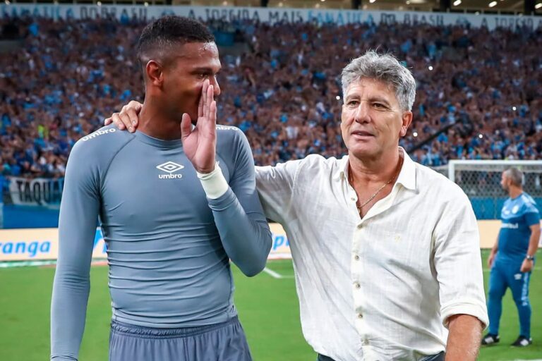 Goleiro Adriel e Rento no Grêmio