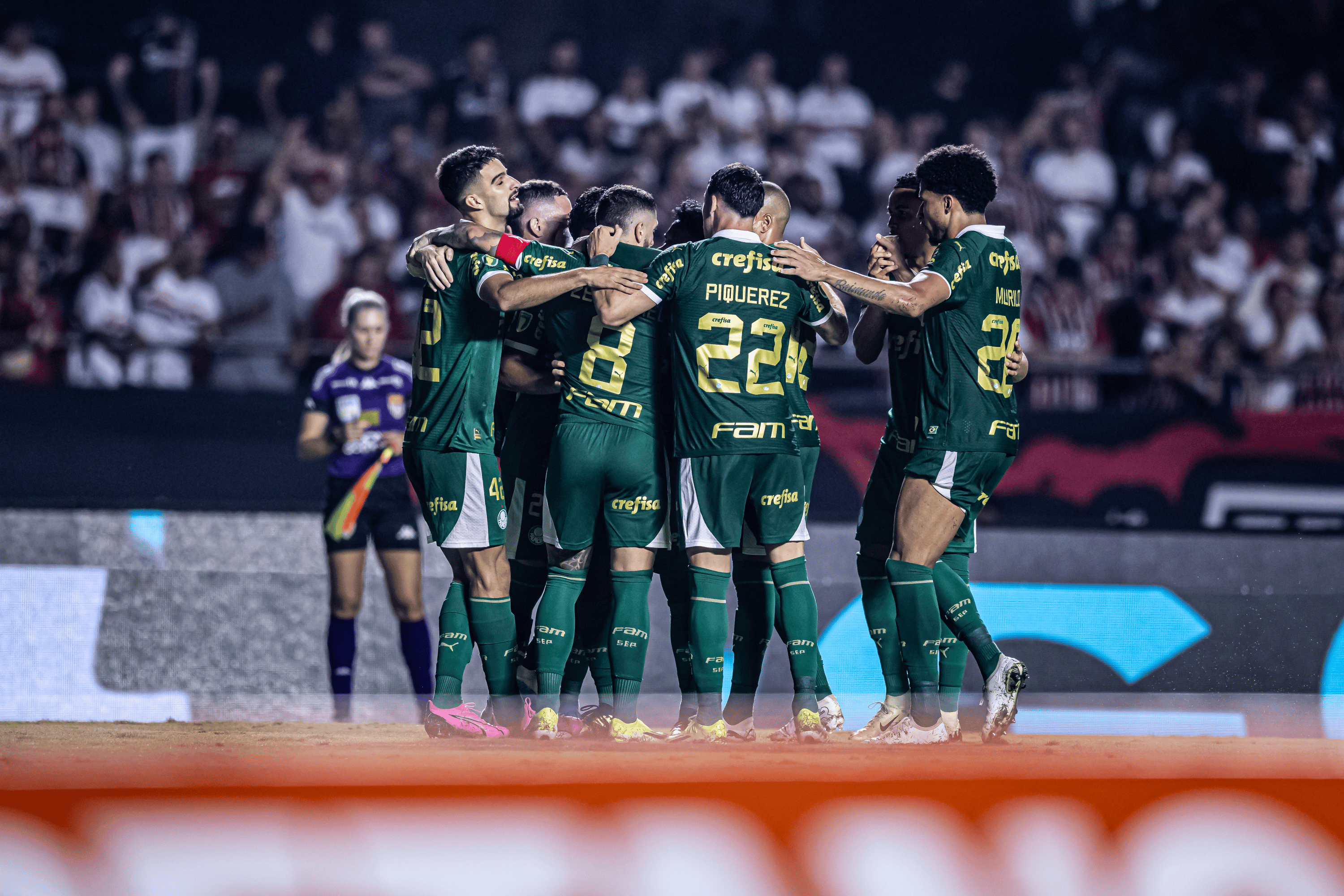 Palmeiras Celebrating goal and victory