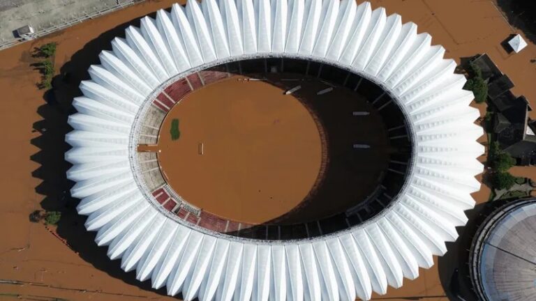 Estádio Beira Rio Enchente causada pelas fortes chuvas no Rio Grande do Sul