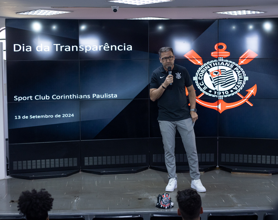 Algusto Melo em coletiva sobre Transparência