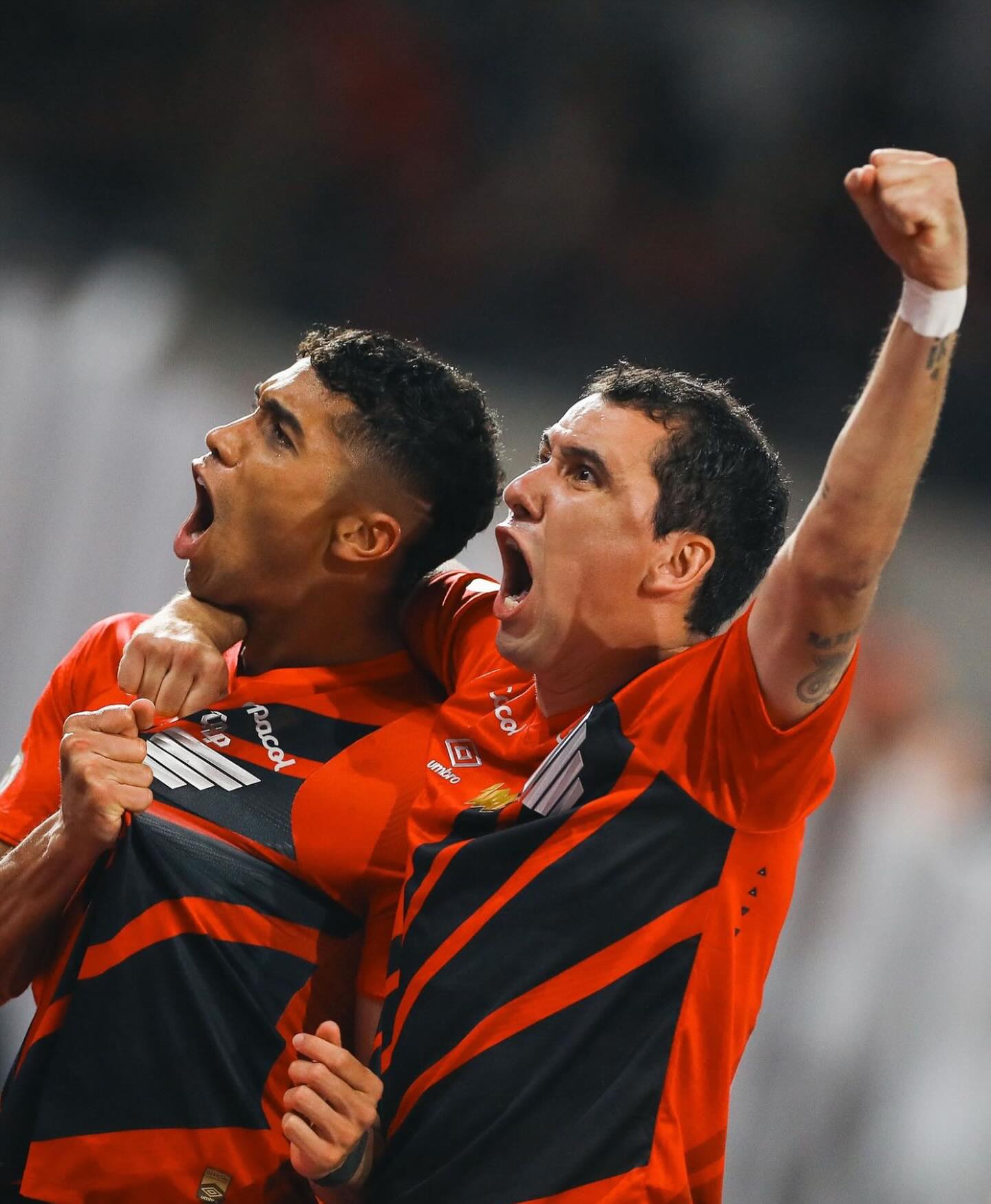 Julimar e Pablo no Athletico