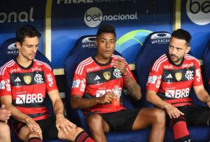 Bruno Henrique, Everton Ribeiro e Rodrigo Caio no Flamengo