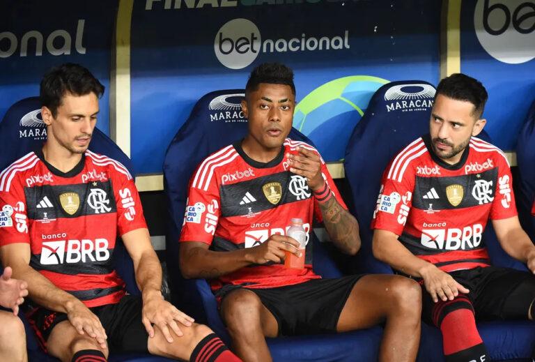 Bruno Henrique, Everton Ribeiro e Rodrigo Caio no Flamengo