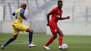 Léo Pelé em jogo treino pelo Athletico Paranaense contra o Andraus em 2025